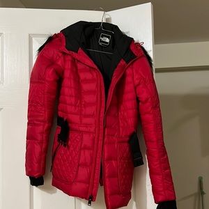 THE NORTH FACE DOWN COAT WITH BELT